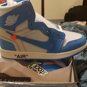 Off white blue jordan 1 size 10